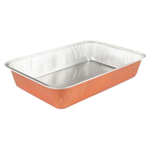 ALUMINIUM KOPER GROOT 3450 ml MM 408x270x68mm Per stuk