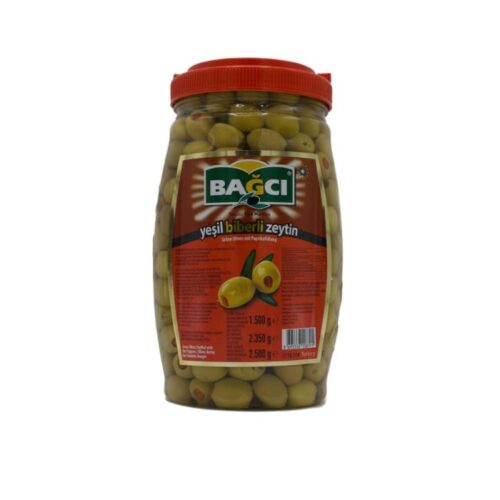 Bağcı Groene Olijven met Peper 1500 gr