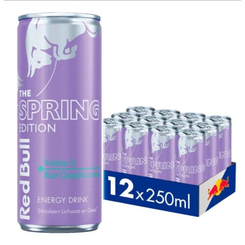 Red Bull Spring Edition Walstro & Roze Grapefruit blik (12x 250ml)